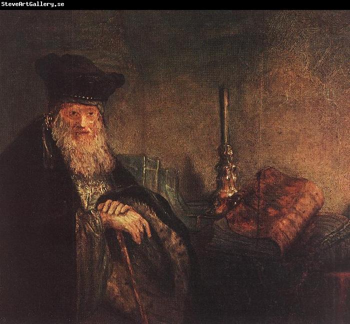 REMBRANDT Harmenszoon van Rijn Old Rabbi (detail) dh